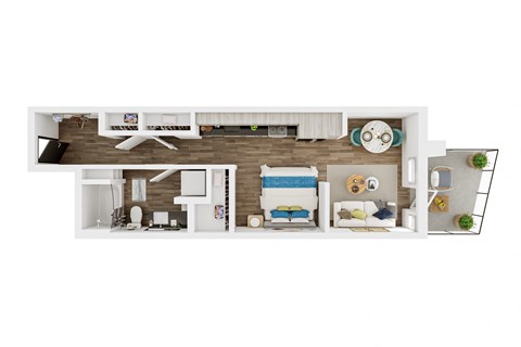 CRAFT, Studio, 1 Bath at Marina Square, Washington